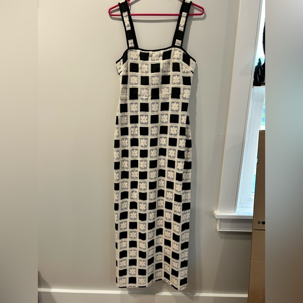 Tularosa Anna Maxi Dress in Black & Ivory